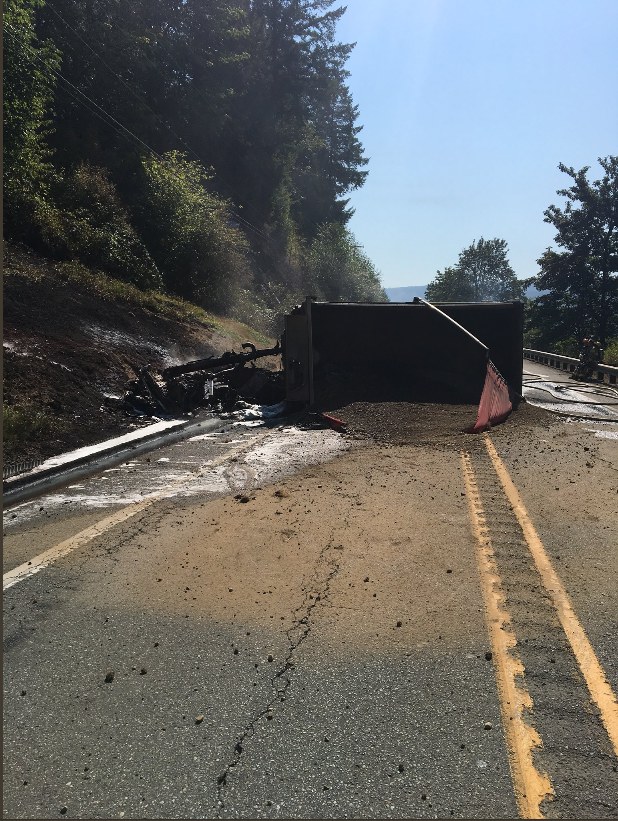 dump truck crash