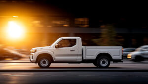 white pickup truck