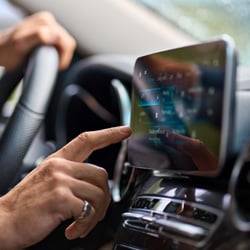 smart car with touch screen