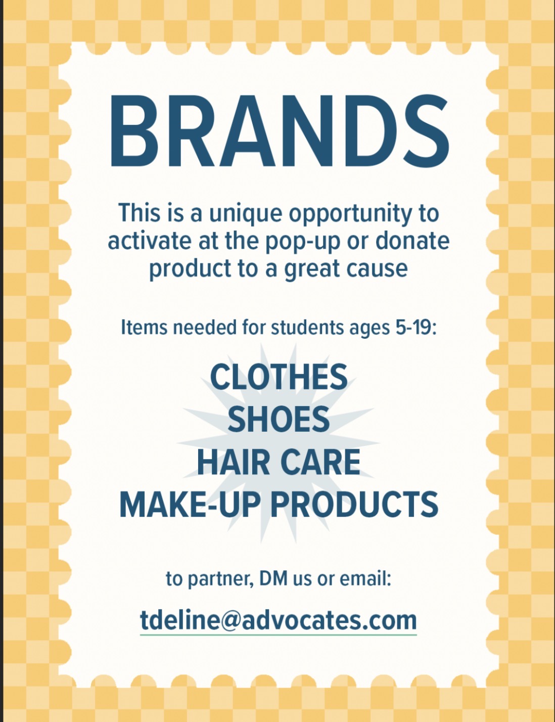 Advocate Athlete Popup flyer
